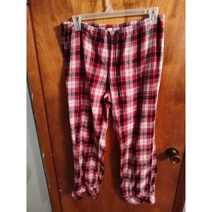 Victoria's Secret Red Plaid Pajama Pants Womens Lounge Sleepwear Large L
